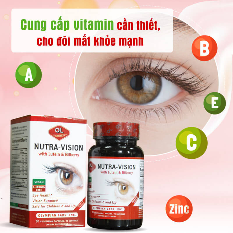 Thuốc bổ mắt Nutra Vision hộp 30 viên nhập khẩu Mỹ