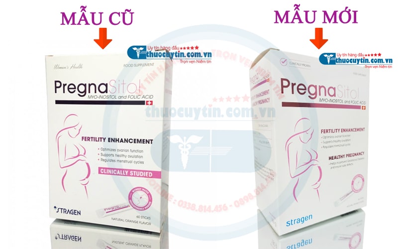 Nhận biết thuốc Pregnasitol mẫu mới