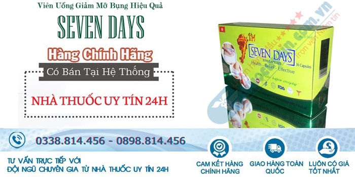 Giảm cân Seven Days - đánh tan mỡ thừa, giảm cân hiệu quả