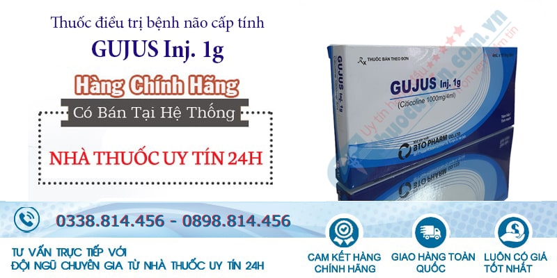 Mua thuốc Gujus Inj 1g chính hãng giá tốt tại Nhà thuốc uy tín 24h