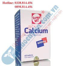 CALCIUM PLUS VITAMIN D3 CHÍNH HÃNG SUPRAVIT NHẬP KHẨU THUỴ SỸ