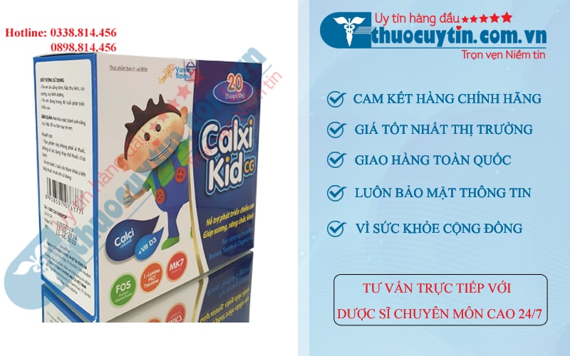 Calxi Kid CG hộp 20 ống