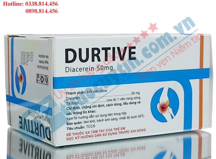 Thuốc Durtive điều trị các triệu chứng của thoái hóa khớp ở đầu gối, hông với tác dụng chậm