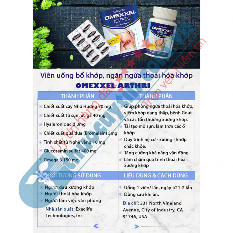 Thuốc Omexxel Arthri