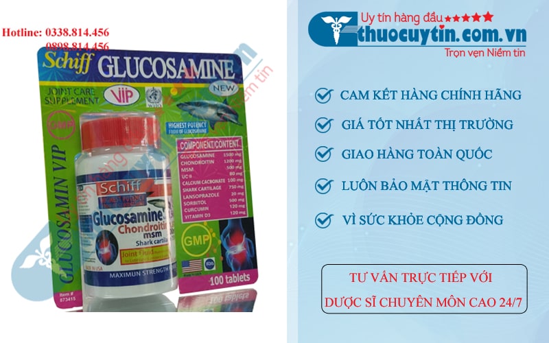 Schiff Glucosamine Plus MSM 1500mg 100 viên
