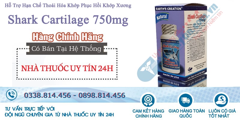 Shark cartilage 750mg chính hãng