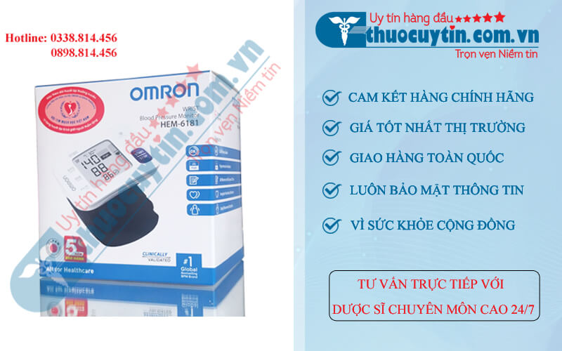 Máy đo huyết áp Omron HEM 6181