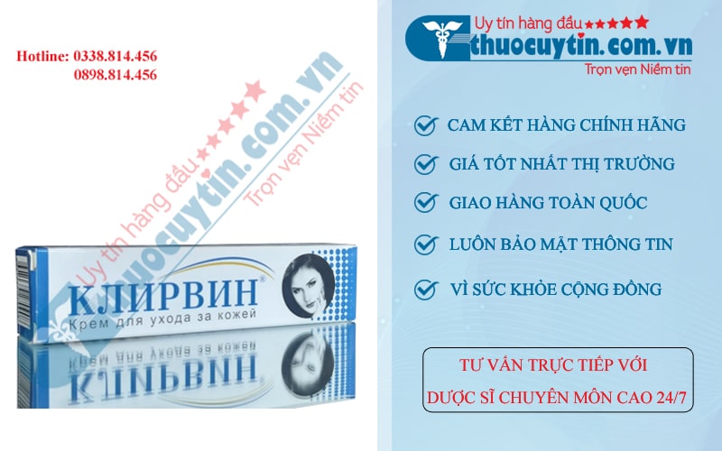 Kem trị sẹo Klirvin