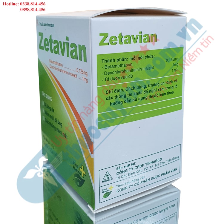 thuốc Zetavian điều trị viêm tai mũi họng, viêm khí phế quản