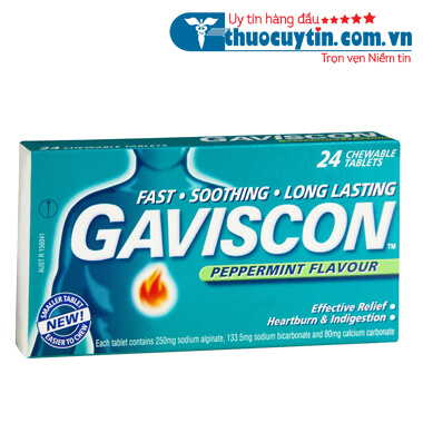 GAVISCON - HỖ TRỢ ĐIỀU TRỊ CÁC TRIỆU CHỨNG CỦA BỆNH TRÀO NGƯỢC DẠ DÀY