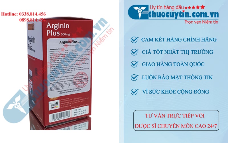 Thuốc Arginin plus 500mg