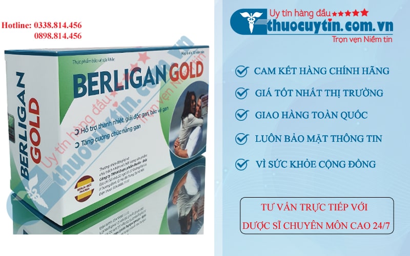 Berligan Gold bổ gan hộp 60 viên