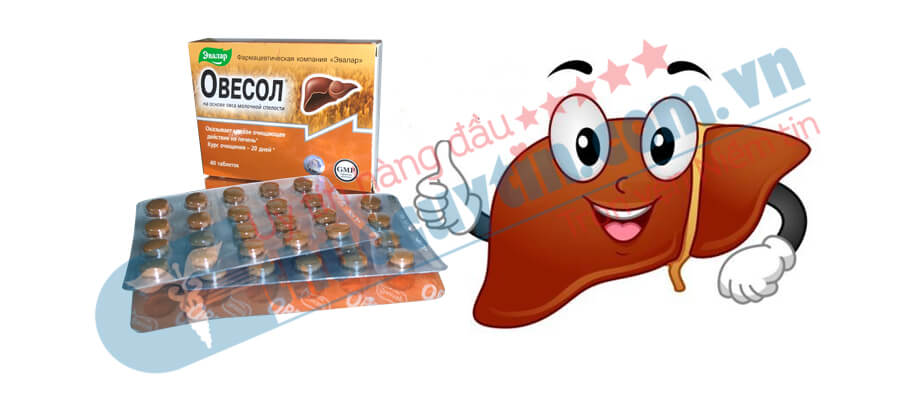Viên uống thải độc gan Ovesol Evalar 40 viên