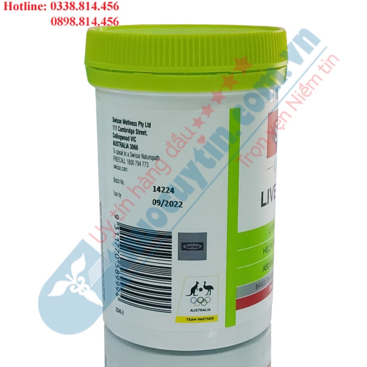 thuốc Liver Detox Swisse hộp 120 viên