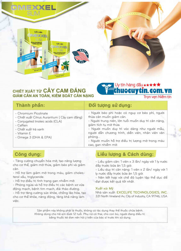 Viên uống giảm cân Omexxel Slim