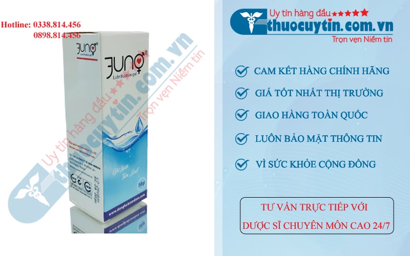 Gel bôi trơn Juno 50ml Tinh chất gốc nước mát lạnh