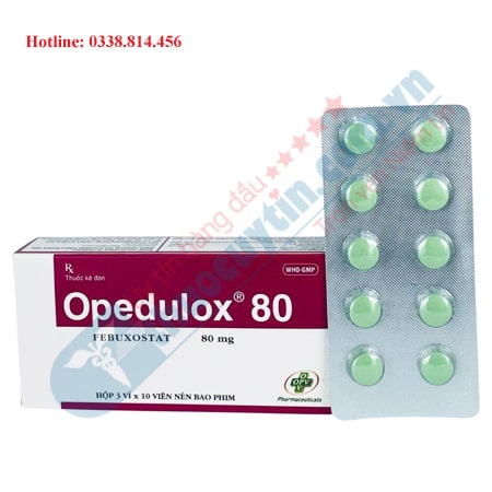 Thuốc Opedulox 80 điều trị tăng acid uric máu và bệnh gout hiệu quả