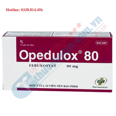 Thuốc Opedulox 80 điều trị tăng acid uric máu và bệnh gout hiệu quả