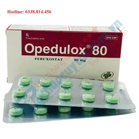 Thuốc Opedulox 80 điều trị tăng acid uric máu và bệnh gout hiệu quả