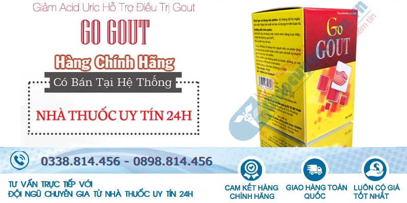 thuốc Go Gout điều trị bệnh gout, giảm axit uric