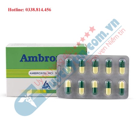 Thuốc Ambroxol 30mg hộp 100 viên điều trị các triệu chứng của bệnh hô hấp