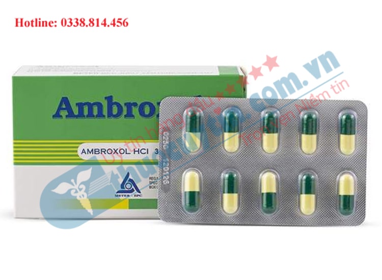 Thuốc Ambroxol hộp 10 vỉ x 10 viên