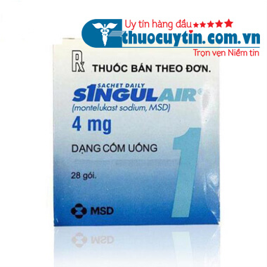 THUỐC SINGULAIR 4MG DỰ PHÒNG VÀ ĐIỀU TRỊ HEN PHẾ QUẢN MẠN TÍNH
