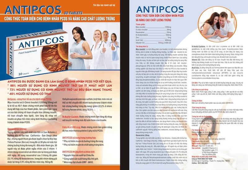 Tác dụng của AntiPCOS