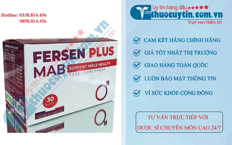 Fersen Plus MAB giảm tinh trùng dị dạng, tăng khả năng có thai tự nhiên