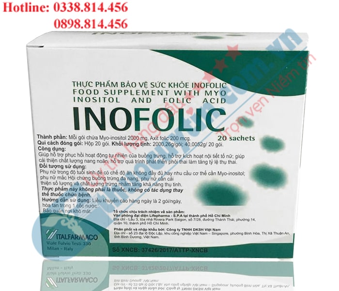thực phẩm chức năng Inofolic 20 gói