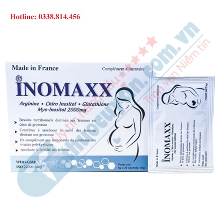 Inomaxx hộp 20 gói hỗ trợ tăng khả năng mang thai ở nữ giới