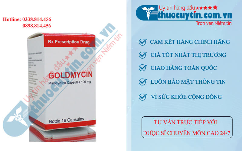 Thuốc Goldmycin: kháng sinh điều trị nhiễm khuẩn hiệu quả