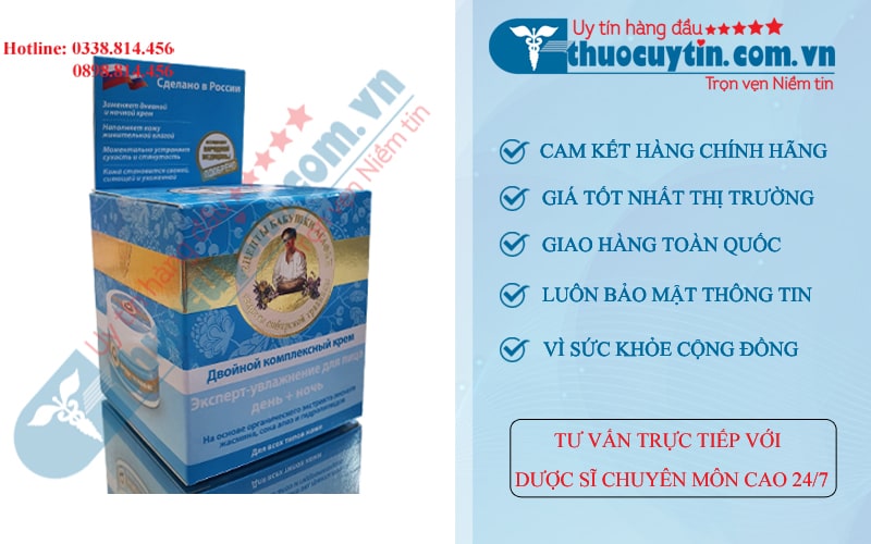Kem dưỡng da mặt bà già Nga xanh 100ml