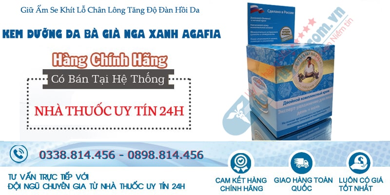 Mua Kem dưỡng da mặt bà già Nga xanh Agafia chính hãng