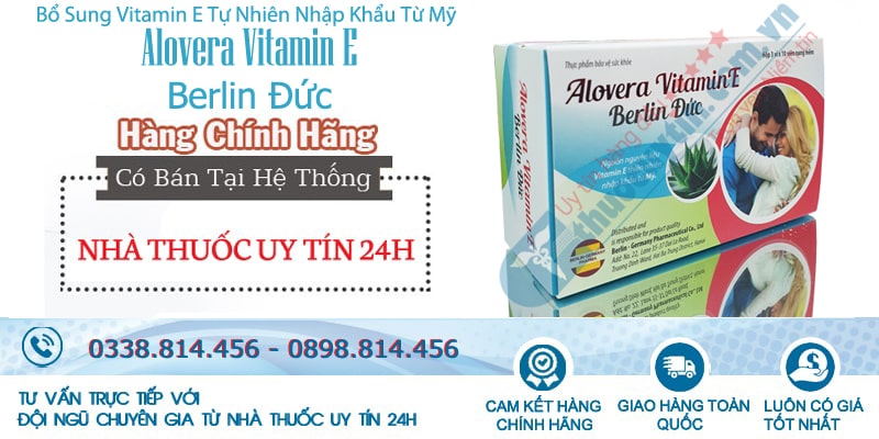 Alovera Vitamin E Berlin Đức làm đẹp da chống lão hóa