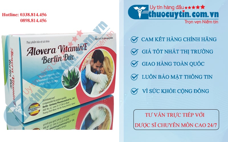 Viên uống Alovera Vitamin E Berlin Đức