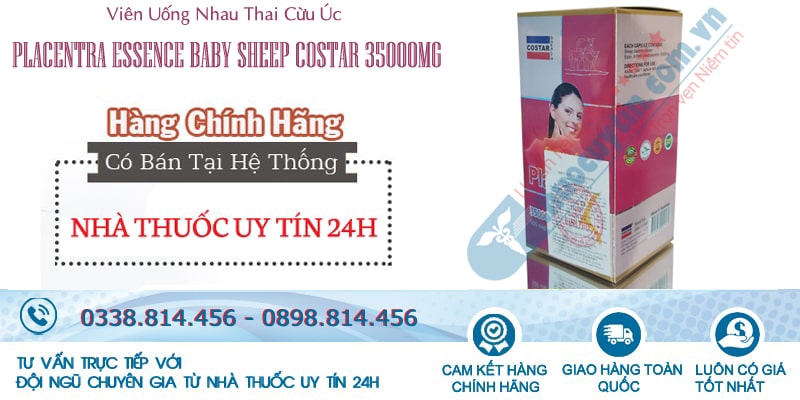 nhau thai cừu Úc Costar Placentra 35000mg
