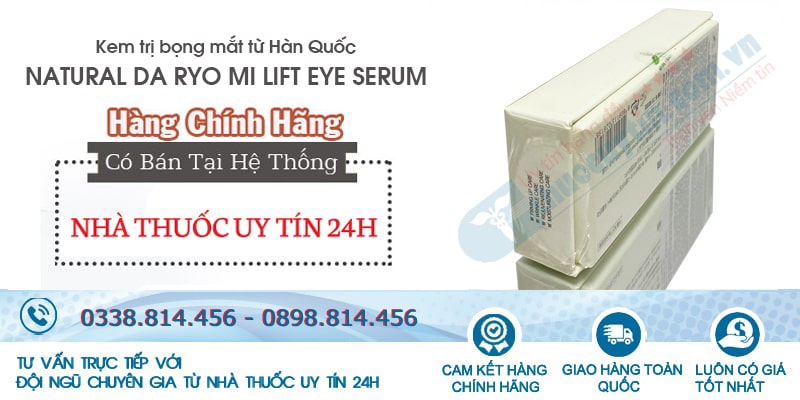Mua Natural Da Ryo Mi Lift Eye Serum chính hãng Hàn Quốc tại Nhà thuốc Uy Tín