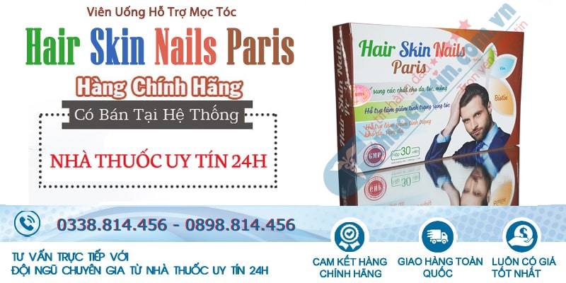 Thuốc Hair Skin Nails Paris chính hãng