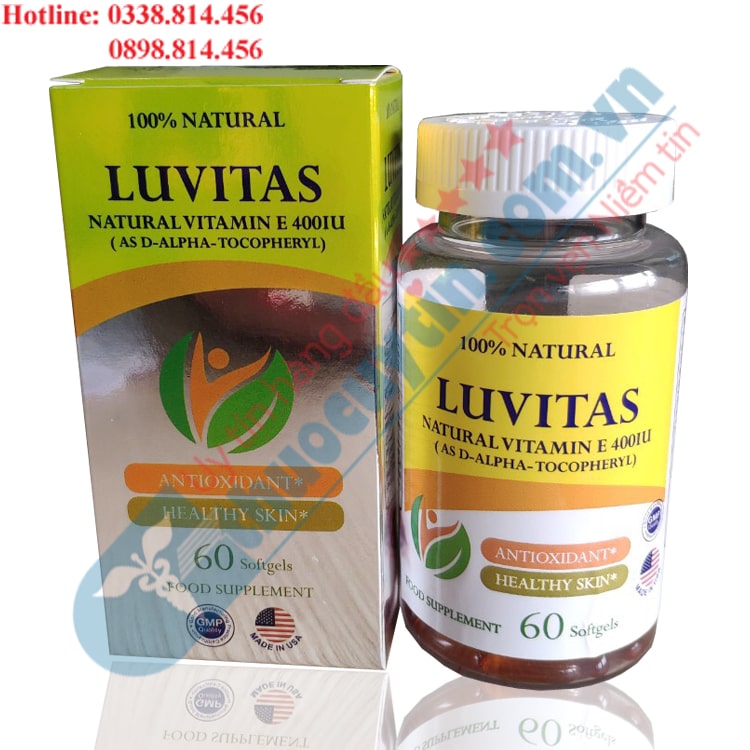 Thực phẩm chức năng Luvitas hộp 60 viên Mỹ