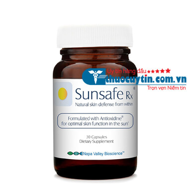 VIÊN UỐNG CHỐNG NẮNG SUNSAFE RX NHẬP KHẨU MỸ CHÍNH HÃNG