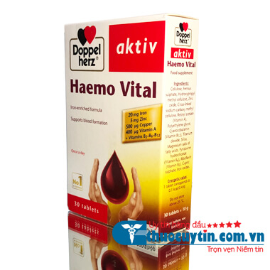 HAEMO VITAL DOPPELHERZ - VIÊN UỐNG BỔ SUNG SẮT, BỔ MÁU
