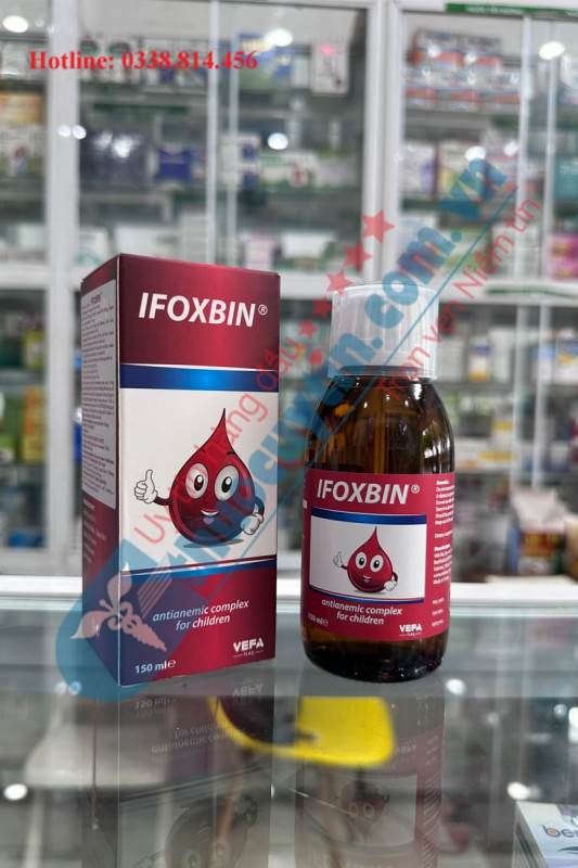 Ifoxbin 150ml siro bổ sung sắt cho trẻ từ 0 tháng tuổi