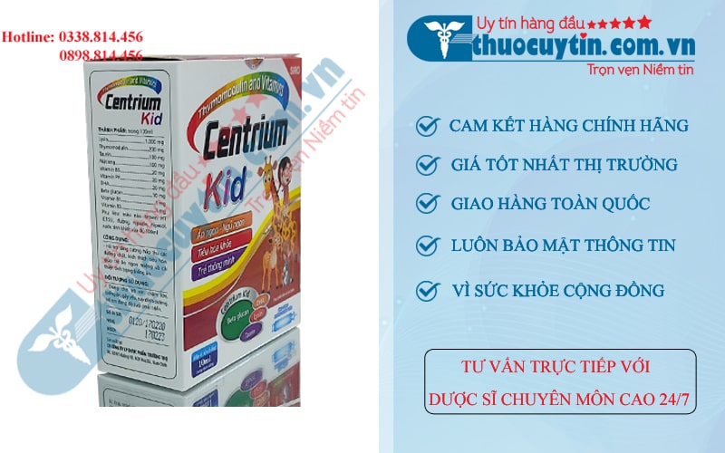 Centrium Kid giúp bé ăn ngon tiêu hóa tốt, tăng sức đề kháng