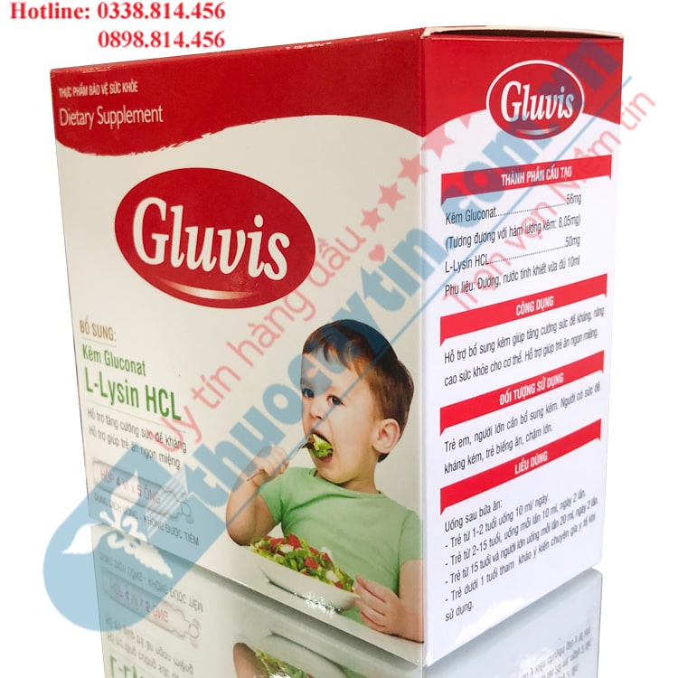 Kẽm Gluvis khắc phục tình trạng biếng ăn ở trẻ