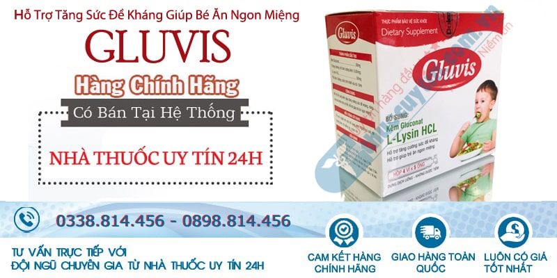 giá thuốc Gluvis kẽm là bao nhiêu