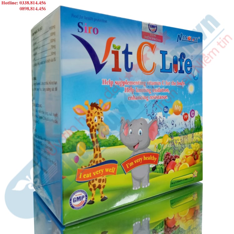 Siro Vit C Life tăng sức đề kháng cho trẻ em và người lớn