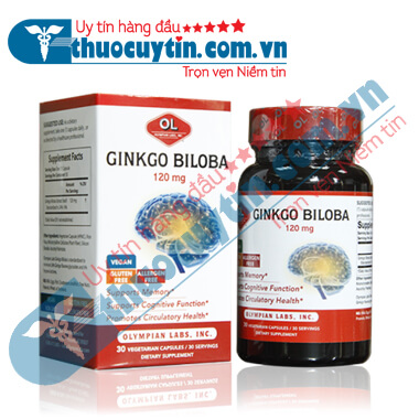 GINKGO BILOBA 120MG OLYMPIAN LABS - HOẠT HUYẾT, BỔ NÃO
