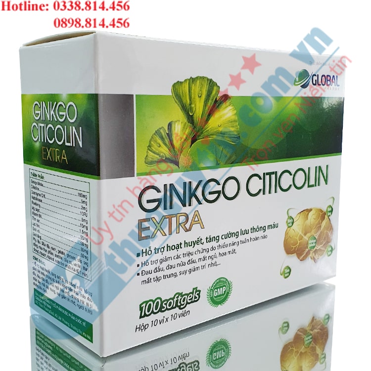 viên uống Ginkgo Citicolin Extra cách sử dụng