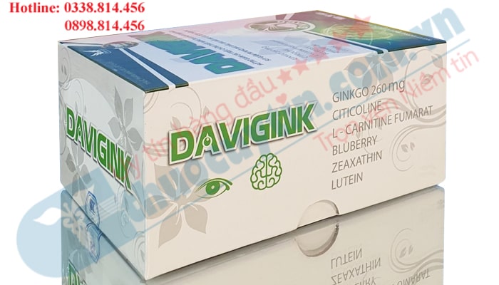 Thuốc Davigink 30 viên điều trị thiểu năng tuần hoàn não